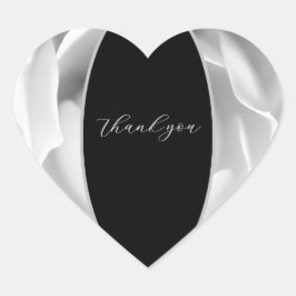 ホワイトローズハート | エレガントな花のデザイン ハートシール