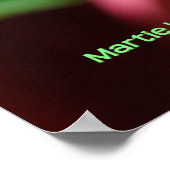 ホワイトローズバドプリント/ポスター – フレームの選択 ポスター (角)