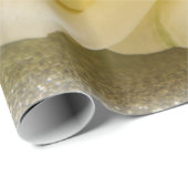 ホワイトローズバレンタインデラッピング紙 ラッピングペーパー (ロールコーナー)