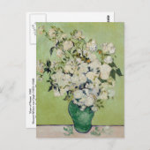 ホワイトローズバンゴッホファインアート ポストカード (正面/裏面)