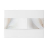 ホワイトローズパーソナライズされたデザイン結婚ズ 招待状ベリーバンド (裏面例)