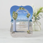 ホワイトローズビーチブライダルシャワー 招待状 (スタンド正面)