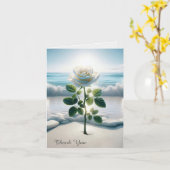 ホワイトローズビーチ砂 カード (黄色い花)