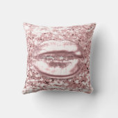 ホワイトローズピンクグリッターキスリップメイクアップスパーク クッション (裏面)