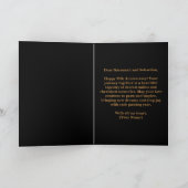 ホワイトローズピンクリボン35結婚周年記念 カード (内部)