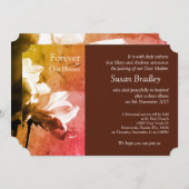 ホワイトローズフォーエバーズハートメモリアル 招待状 (正面/裏面)