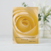 ホワイトローズフラワーありがとうございました悔やみや弔慰 サンキューカード (スタンド正面)