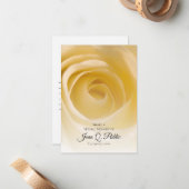 ホワイトローズフラワー共有記憶葬儀 ノートカード (正面/裏面インサイチュ)