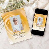 ホワイトローズフラワー花びらリビング葬儀パーティー 招待状