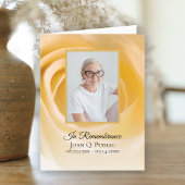 ホワイトローズフラワー花びら葬祭記念悔やみや弔慰 サンキューカード