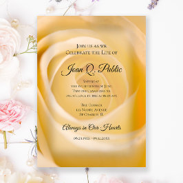 ホワイトローズフローラお祝い追悼式 招待状