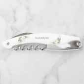 ホワイトローズフローラウェイターコルクスクリュ ソムリエナイフ (裏面)