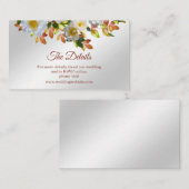 ホワイトローズフローラエンクロージャカード エンクロージャーカード (正面/裏面)