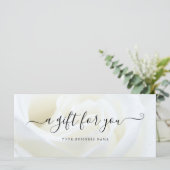 ホワイトローズフローラギフト券 (スタンド正面)