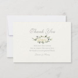 ホワイトローズフローラサンキューカード サンキューカード