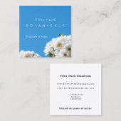 ホワイトローズフローラスクエア スクエア名刺 (正面/裏面)