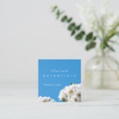ホワイトローズフローラスクエア スクエア名刺 (スタンド正面)