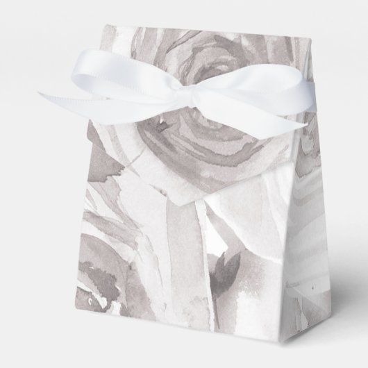 ホワイトローズフローラバラエレガモダンントウェディング フェイバーボックス (正面サイド)