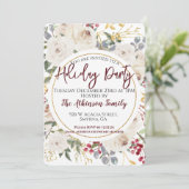 ホワイトローズフローラホリデーパーティー 招待状 (スタンド正面)