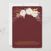 ホワイトローズフローラホリデーパーティー 招待状 (裏面)