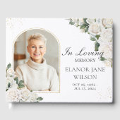 ホワイトローズフローラメモリアル葬儀フォト写真 ゲストブック (正面)