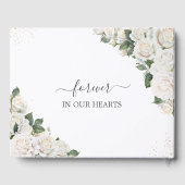 ホワイトローズフローラメモリアル葬儀フォト写真 ゲストブック (裏面)