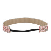 ホワイトローズフローラ抽象芸術アート アスレチックヘッドバンド (裏面)