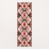 ホワイトローズフローラ抽象芸術アート ヨガマット (正面)