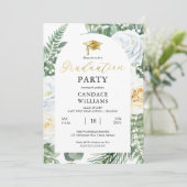 ホワイトローズフローラ枠卒業パーティー 招待状 (スタンド正面)