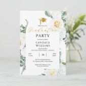 ホワイトローズフローラ枠卒業パーティー 招待状 (スタンド正面)