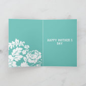 ホワイトローズフローラ母の日 カード (内部)