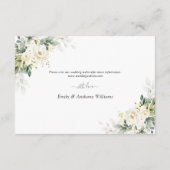 ホワイトローズフローラ結婚ズ詳細カード エンクロージャーカード (裏面)