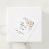 ホワイトローズフローラ結婚ズ・サンキュー フェイバータグ (インサイチュ)