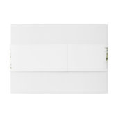 ホワイトローズフローラ結婚式招待状ベリーバンド 招待状ベリーバンド (裏面例)