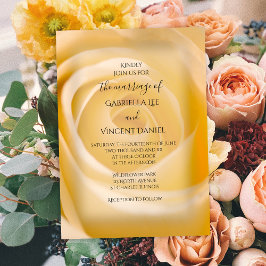 ホワイトローズフローラ結婚式招待状 招待状