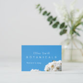 ホワイトローズフローラ英国およびユーロの名刺 名刺 (スタンド正面)