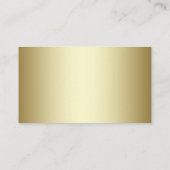 ホワイトローズフローラ金ゴールドエンクロージャカード エンクロージャーカード (裏面)