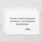 ホワイトローズフローラ 招待状 (裏面)