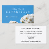 ホワイトローズフローラUS名刺 名刺 (正面/裏面)