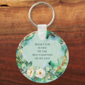 ホワイトローズブッククラブチャプター引用文 キーホルダー (正面)