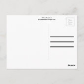 ホワイトローズブド ポストカード (裏面)