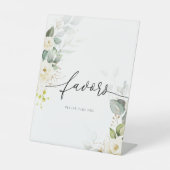 ホワイトローズブライダルシャワーウィズサイン 台座サイン (正面)