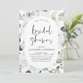 ホワイトローズブライダルシャワーフローラ招待状 招待状 (スタンド正面)