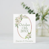 ホワイトローズブルゴーニュフローラボホ結婚ズ セーブザデート (スタンド正面)