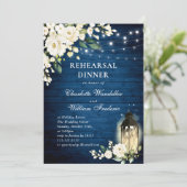 ホワイトローズブルーウッドランタンリハーサルディナー 招待状 (スタンド正面)