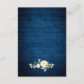 ホワイトローズブルーウッドランタン結婚ズ詳細 エンクロージャーカード (裏面)