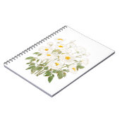 ホワイトローズブーケ水彩及びインク ノートブック (左側)