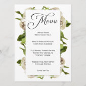 ホワイトローズブーケ結婚フローラメニュー メニュー (正面)