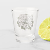 ホワイトローズブーケ ショットグラス (裏面)