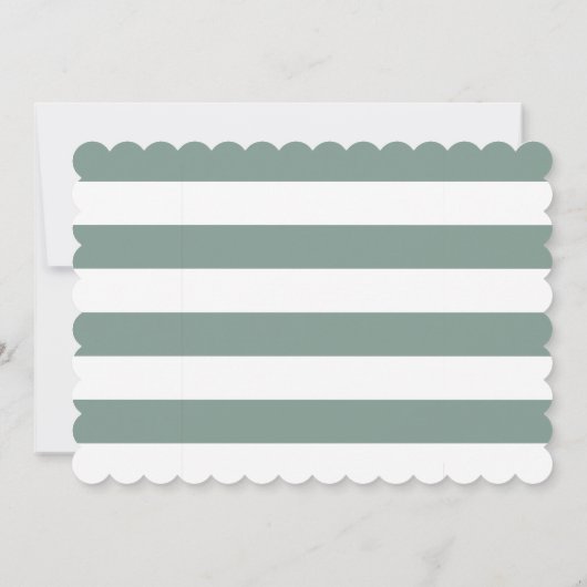 ホワイトローズブーケ | 花の女の子は? 招待状 (裏面)